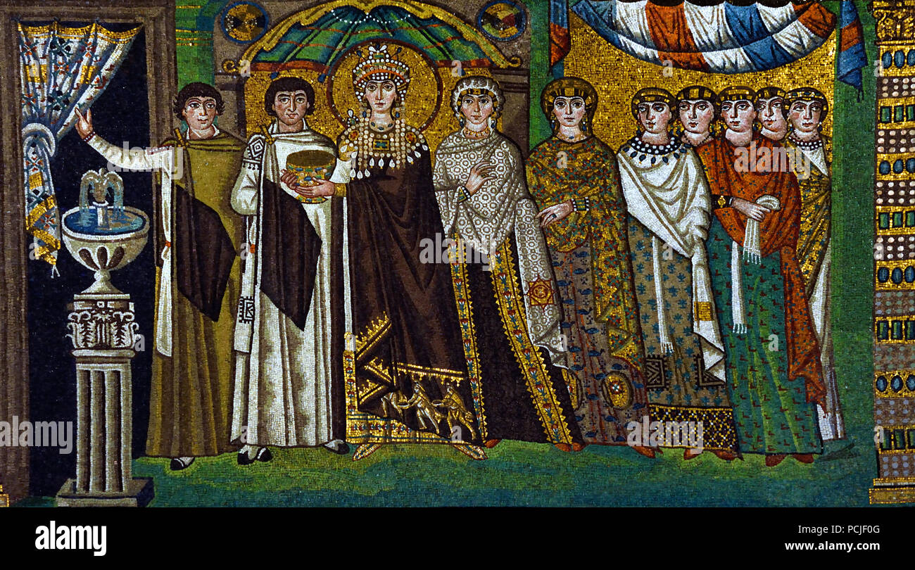 <ul><li><p><span style="background-color: transparent;"><span>Pictures Empress Theodora with her own attendance</span></span></p></li><li><p><span style="background-color: transparent;"><span>She’s holding a chalice of wine (blood of christ)</span></span></p></li><li><p><span style="background-color: transparent;"><span>Opposite of the Emperor Justinian and his attendants (her husband).&nbsp;</span></span></p></li><li><p><span style="background-color: transparent;"><span>Has a cathoridan column as an homage to rome</span></span></p></li><li><p><span style="background-color: transparent;"><span>She’s wearing purple (doesn’t look like that in photo) because she’s royal and rich</span></span></p></li><li><p><span style="background-color: transparent;"><span>She’s was the leader over her husband because her husband was a little bitch</span></span></p></li><li><p><span style="background-color: transparent;"><span>She has a halo (rare for a woman) and also was a commoner that came into power</span></span></p></li></ul><p></p>