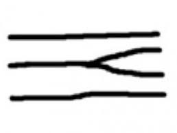 <p>Point where a friction ridge forks and becomes two separate ridges.</p>
