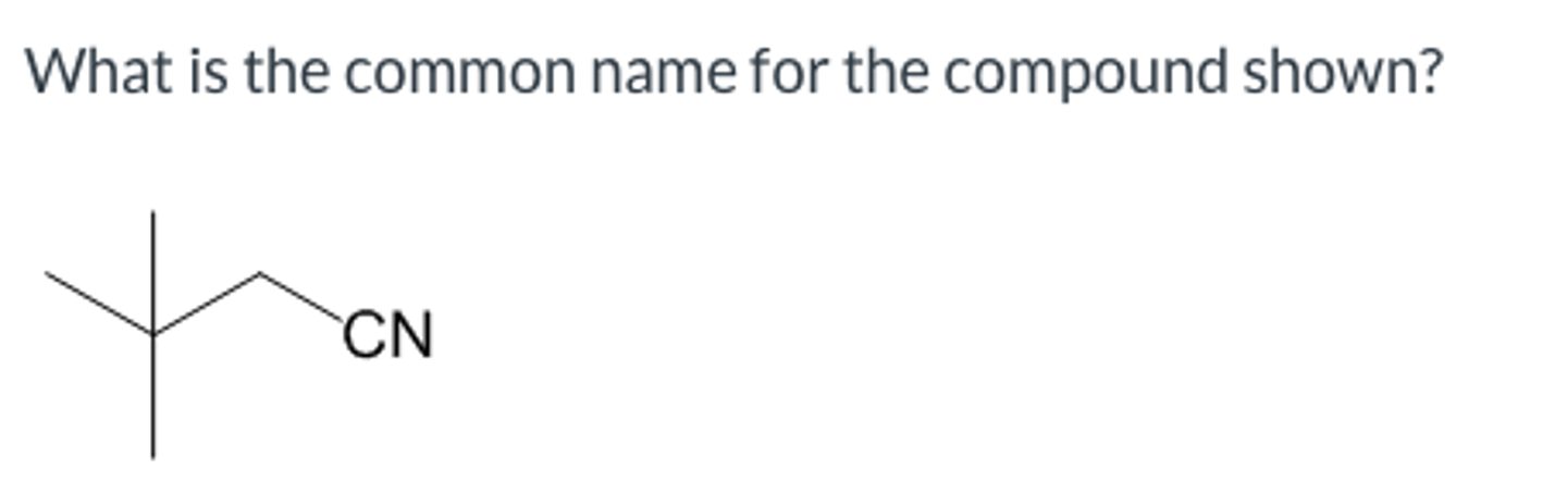 <p>What is the common name for the compound shown?</p>