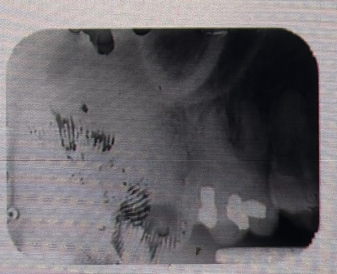 <p>THE PROCESSING ERROR DEPICTED IN THE PICTURE CAN BE DESCRIBED AS WHAT? THE CAUSE WAS DUE TO:</p>