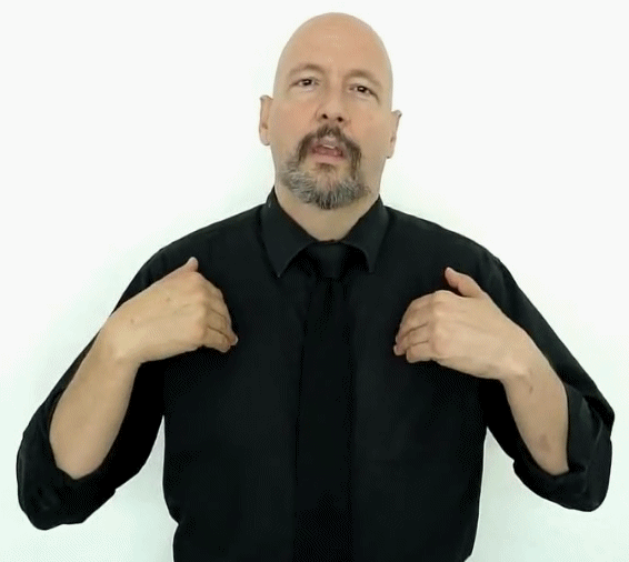 <p>Use facial expressions</p>