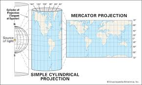 <p>Mercator projection map</p>