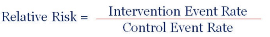 <p>risk ratio</p><p>compares rate of an event in one group to another</p><p>ORs may be u sed in some reviews</p><p>des the Ci range include the value which indicates no change?</p>