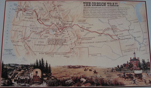 2000 mile long path along which thousands of Americans journeyed to the Willamette Valley in the 1840's.
