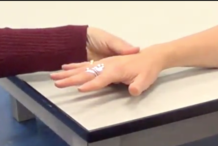 "Can you spread your fingers apart for me?"