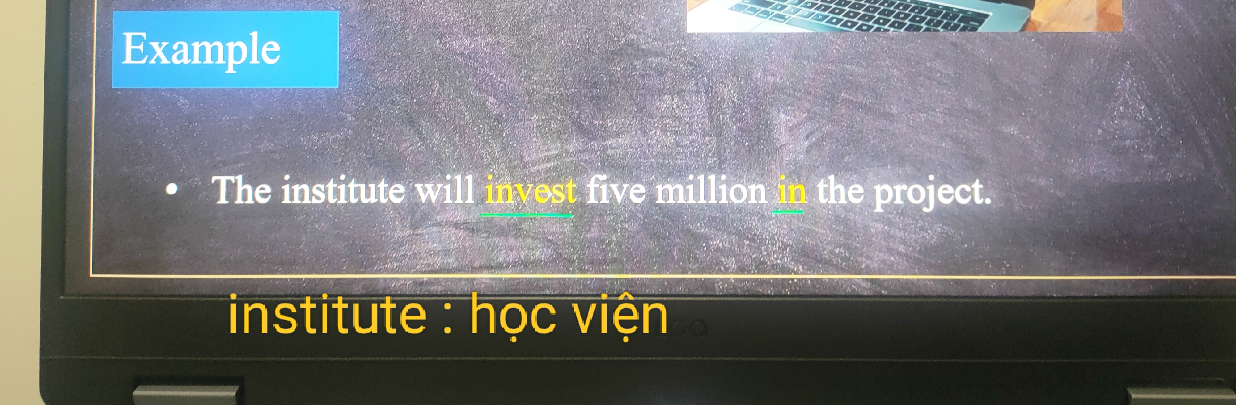 <p>invest + in</p>