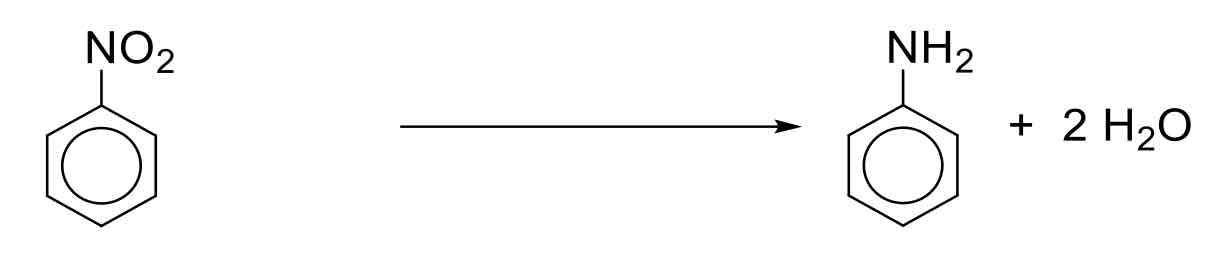 <p>Nitrobenzene to Aromatic Amines</p>