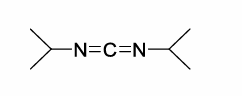 <p>DIC as it doesnt form insoluble urea byproducts. This byproduct would precipitate out of solution, causing issues in SPPS.</p><p>DIC follows the same mechanism as DCC, but the urea byproduct is soluble.</p>