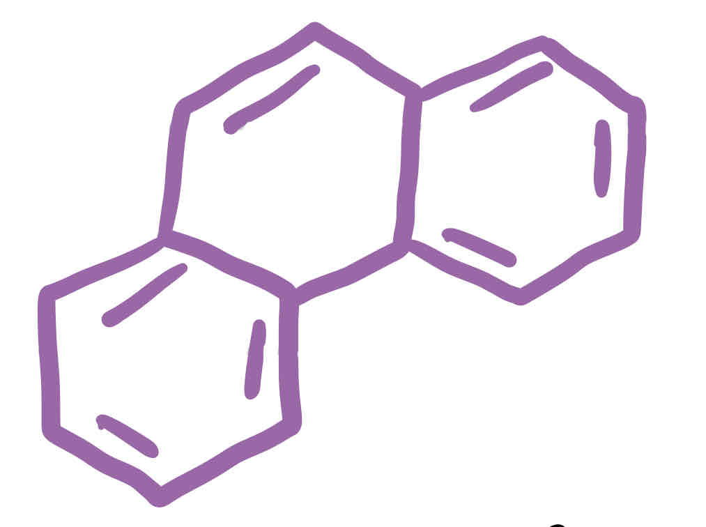 <p>3 Benzene rings (branched)</p>