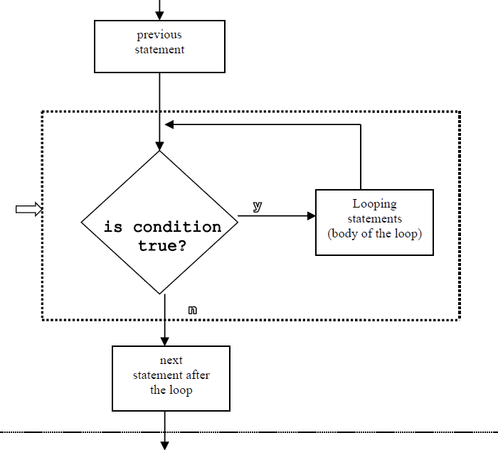 <p>This flow chart is an example of what type of loop?</p>