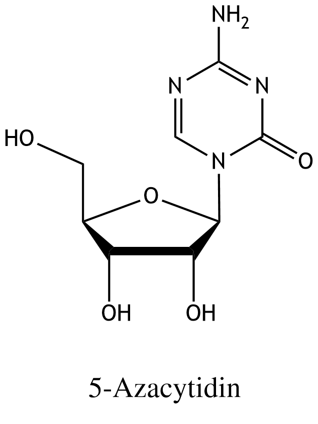<p>34. In cancer cells, tumor suppressors are often expressed at lower and thus insufficient levels. Inhibition of a specific enzyme by drugs such as 5-azacytidine (azacitidine) can lead to re-expression of tumor suppressors.</p><p>Which enzyme is most likely inhibited by 5-azacytidine, resulting in the re-expression of tumor suppressors?</p><p>A. DNA methyltransferase</p><p>B. Eukaryotic elongation factor 2 (eEF2)</p><p>C. Histone acetyltransferase</p><p>D. Histone methyltransferase</p><p>E. RNA polymerase II</p>