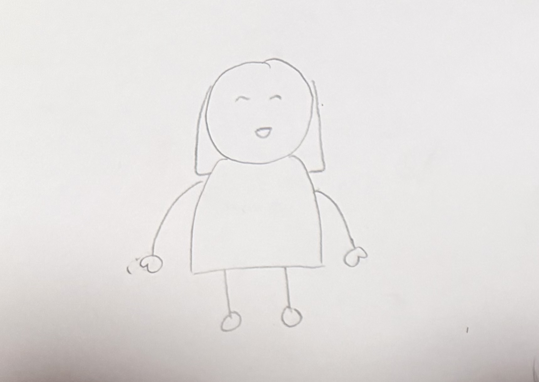 <p>stand up straight facing the front, palms face forward</p>