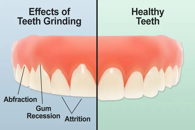 <p>abraded/notched biting surface</p><p>sides of teeth+size+spacing→normal<br>-mimic: hutchinson’s teeth</p><p>E: recurrent trauma</p>