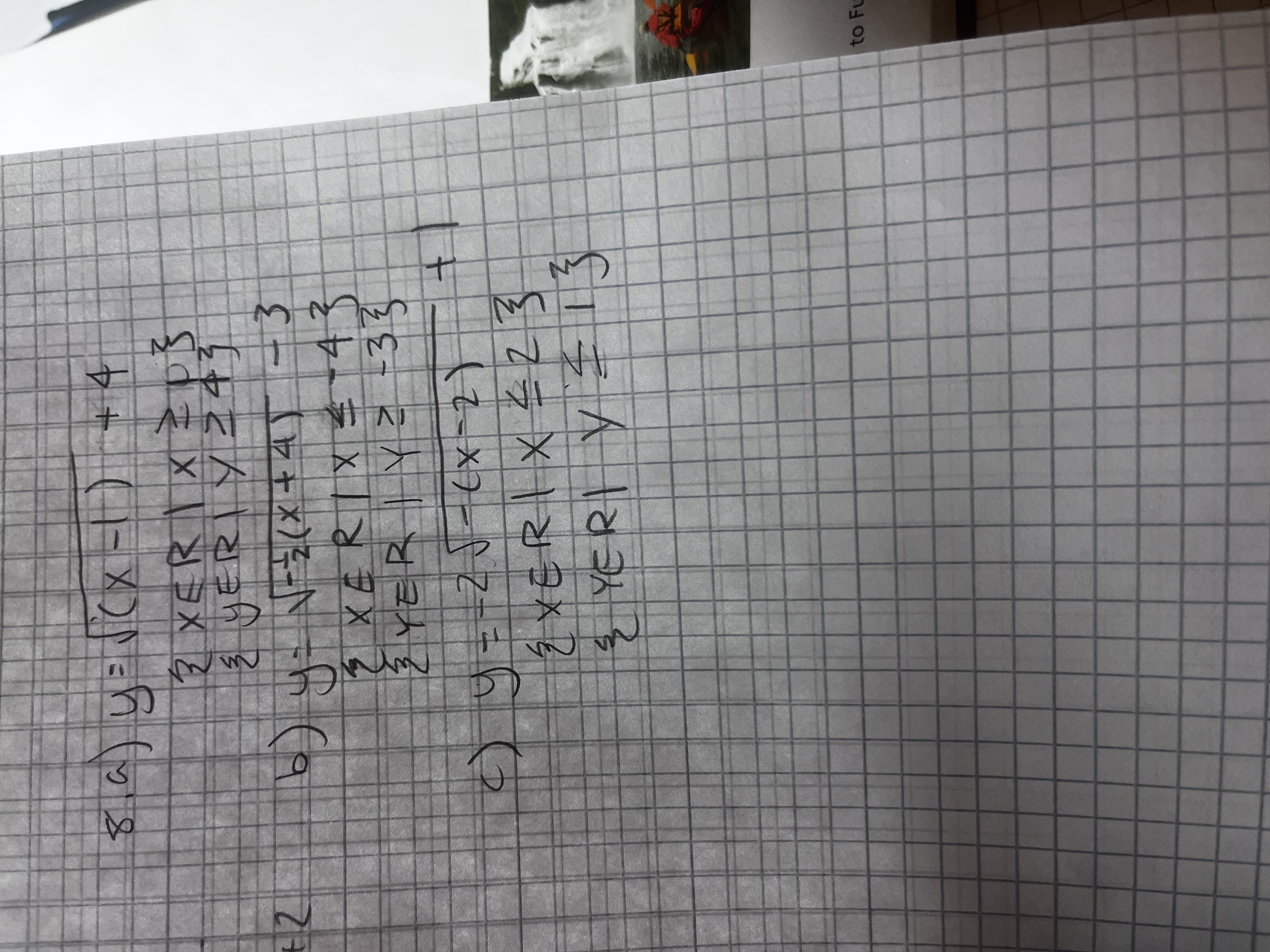 State domain and range of SQUARE ROOT