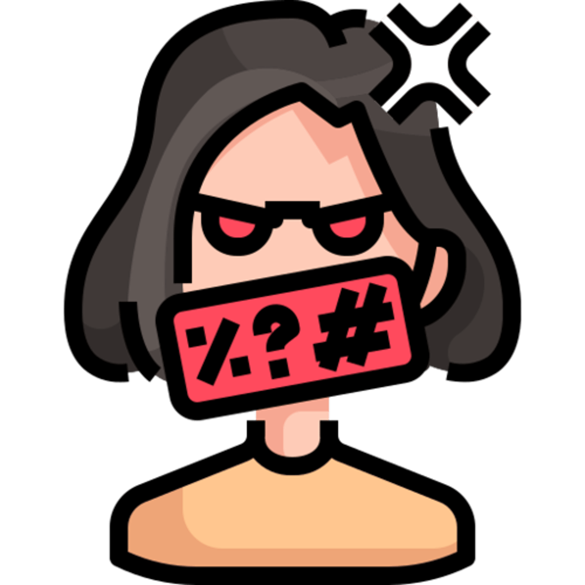 <p><strong>böse</strong></p><p><em>böser · am bösesten</em></p><p>‎ </p><p>Mach nicht so ein <u>böses</u> Gesicht!</p><p><em>(Don't make such an angry face!)</em></p>