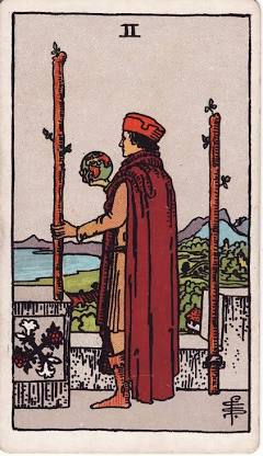 <p>Two of Wands </p>