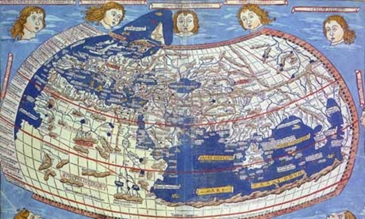 <p>A map of the world created by a Greek in the second century A.D., now called C.E. (Common Era) that was rediscovered and used by fifteenth century European explorers. It was very useful because it took into account the curvature of the Earth where other maps were less realistic and based as if the Earth were flat.</p>
