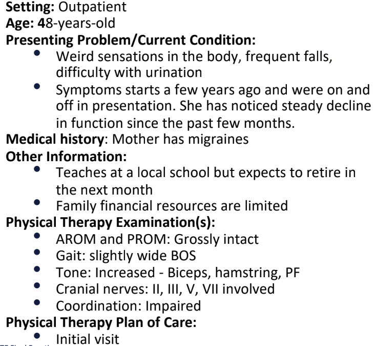<p>The PT decides to assess the patients pupillary reflexes. On shining light into the pt’s L eye, both pupils constrict; however, on shining light into the pt’s R eye, both pupils paradoxically dilate. Which of the following is MOST LIKELY diagnosis and cause of this presentation?</p><ol><li><p>Marcus Gunn pupil; Lesion to R CN II</p></li><li><p>Cataract; Lesion to R CN III</p></li><li><p>Cataract; Lesion to L CN II</p></li><li><p>Marcus Gunn pipil; Lesion to L CN III</p></li></ol><p></p>