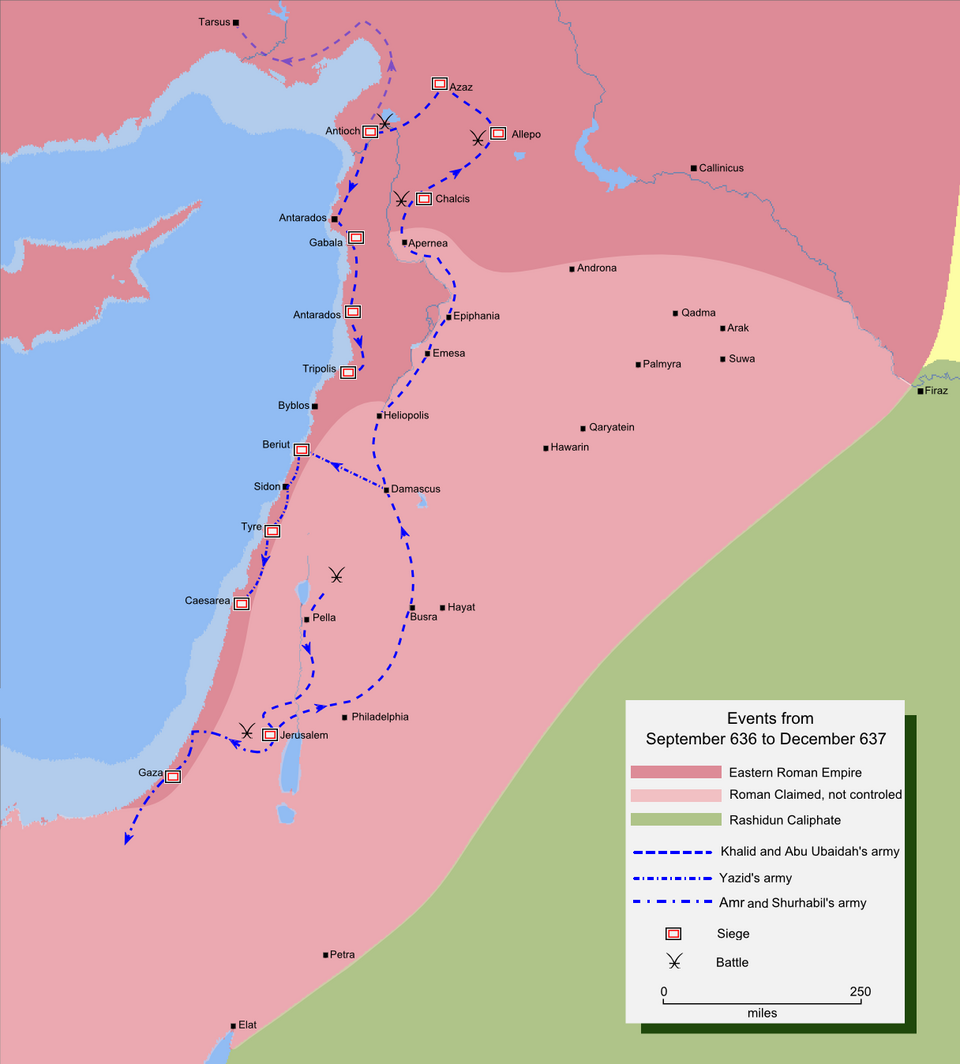 <p>636 - 638 - First Muslim Conquest of Jerusalem (All Facts) </p>