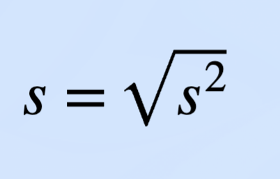 <p><span style="background-color: transparent;">A measure of how far values typically are from the mean</span></p><p><span style="background-color: transparent;">(the square root of sample variance)</span></p>