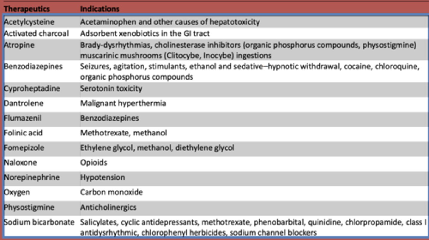 <p>- Salicylates</p><p>- cyclic antidepressants</p><p>- methotrexate</p><p>- phenobarbital</p><p>- quinidine</p><p>- chlorpropamide</p><p>- class I antidysrhythmic</p><p>- chlorophenyl herbicides</p><p>- sodium channel blockers</p>