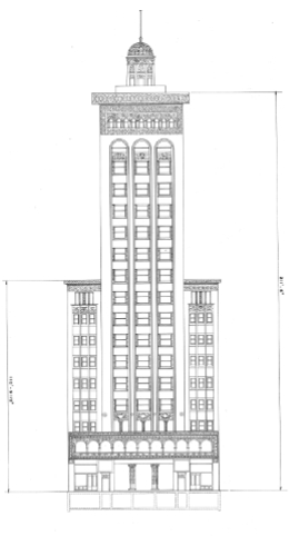 <p>Schiller Building (Garrick Theater), Adler and Sullivan, Chicago, 1890’s</p>