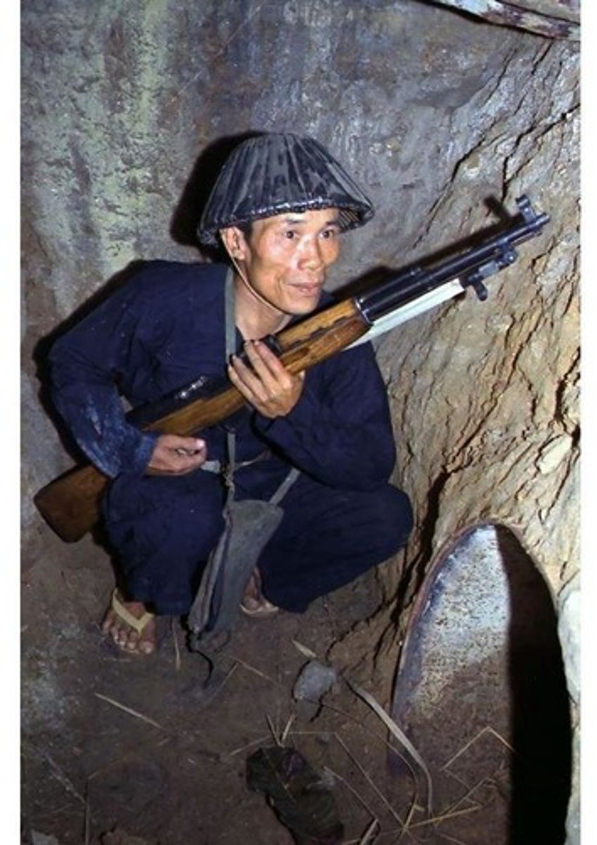 <p>South Vietnamese communist rebels that waged a guerrilla war against the government of South Vietnam.</p>