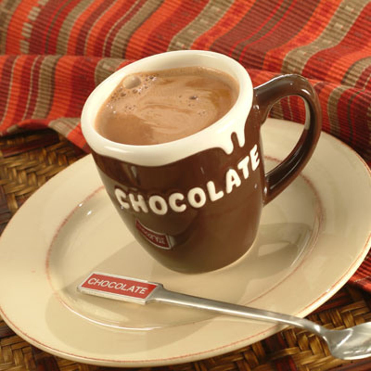 <p>a cup of chocolate</p>