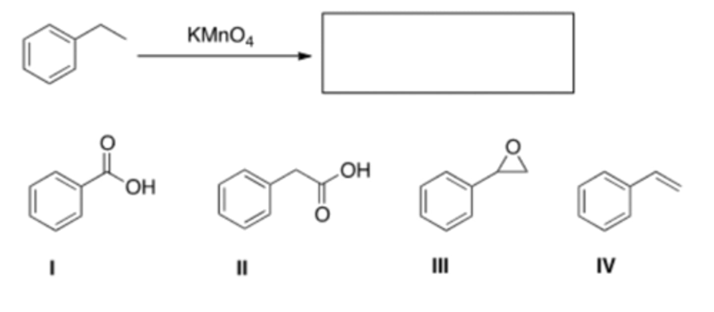 <p>47) What is the product of the following reaction?</p>