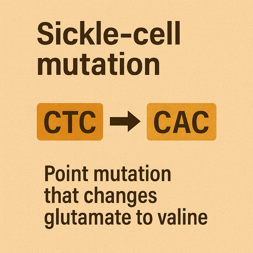 <p>Sickle-cell mutation</p>