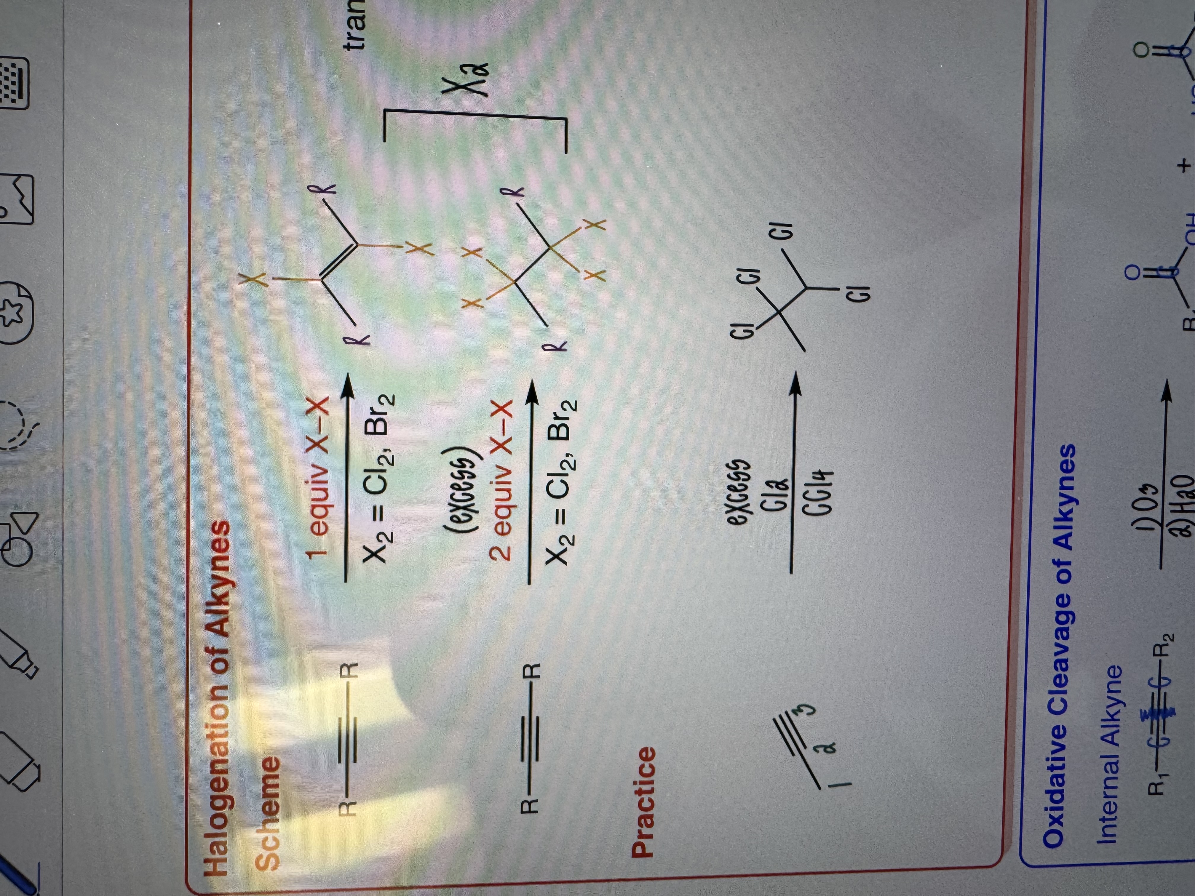<p>Halogenation of Alkynes</p>