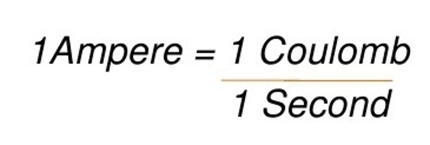 <p>a unit of electric current equal to a flow of one coulomb per second.</p>