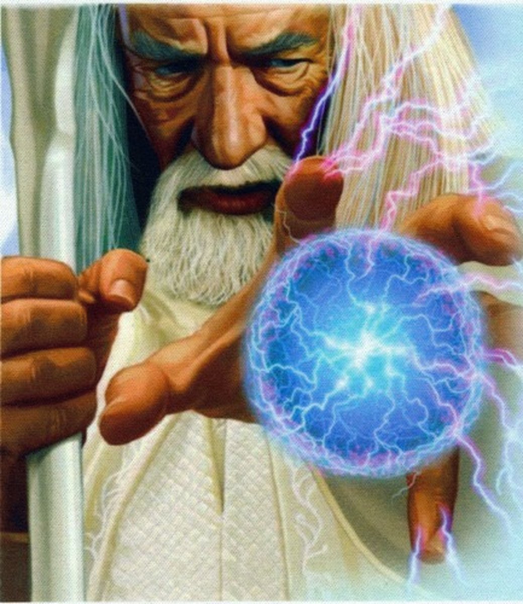 <p>(v) to drive out by magic; to dispose of something troublesoom, menacing, or oppressive</p>