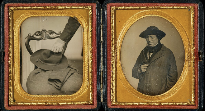 <p>Cornelius Conway Felton with His Hat and Coat</p>
