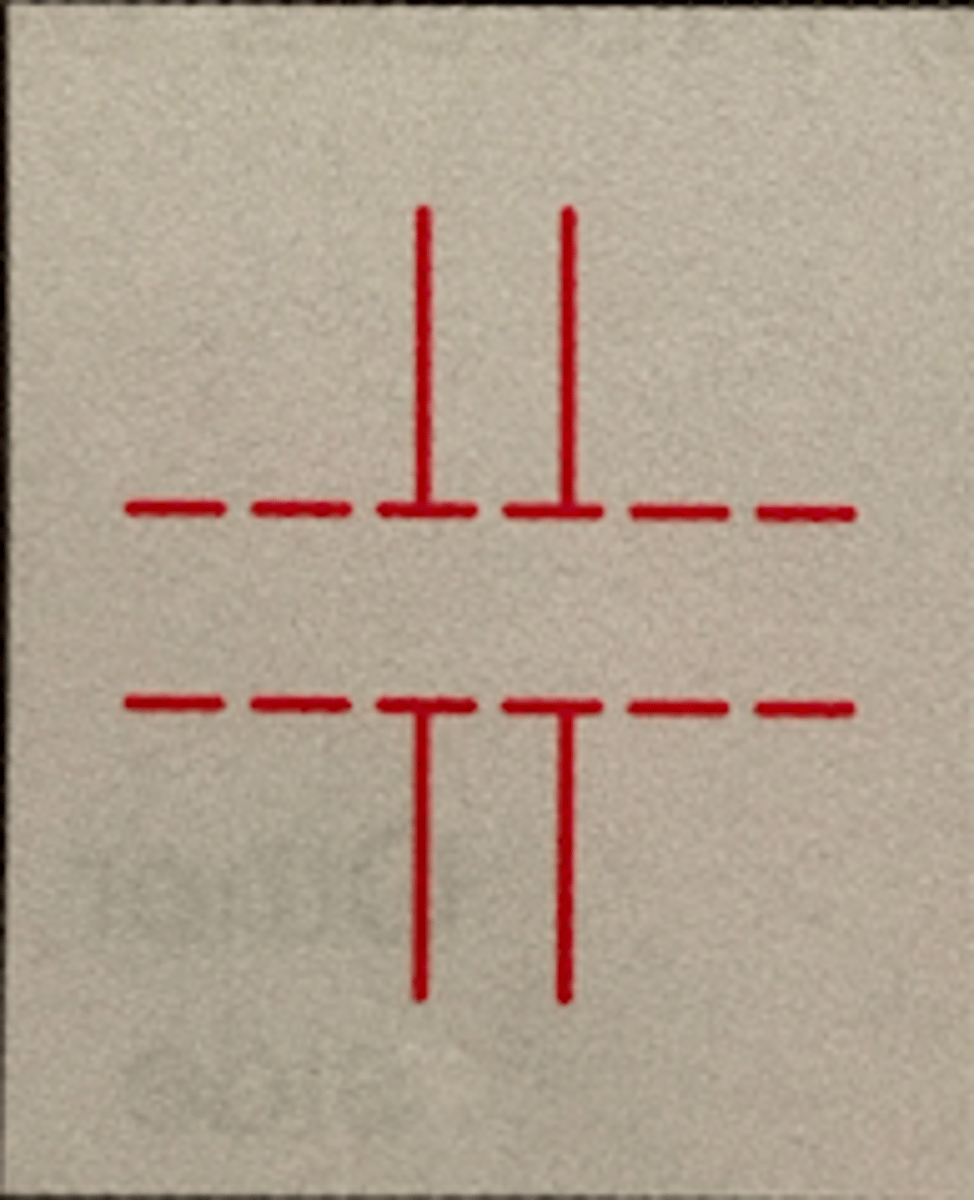 <p>A type of groove weld with a small separation at the edges of the base metal parts</p>