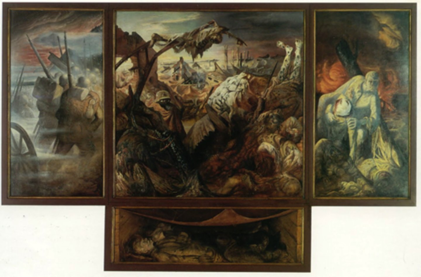 <p>- Highly influenced by expressionism</p><p>- Neue Sachlichkeit movement</p><p>- Against romanticism, fantasy, subjectivity, impulse</p><p>- Most creators were left-wing</p><p>- Showed social hypocrisy of plight of the poor</p><p>- Portrayed a sense of realism and a criticism of life, called Verism</p><p>- Otto Dix, George Grosz, Max Beckmann, Käthe Kollwitz</p>