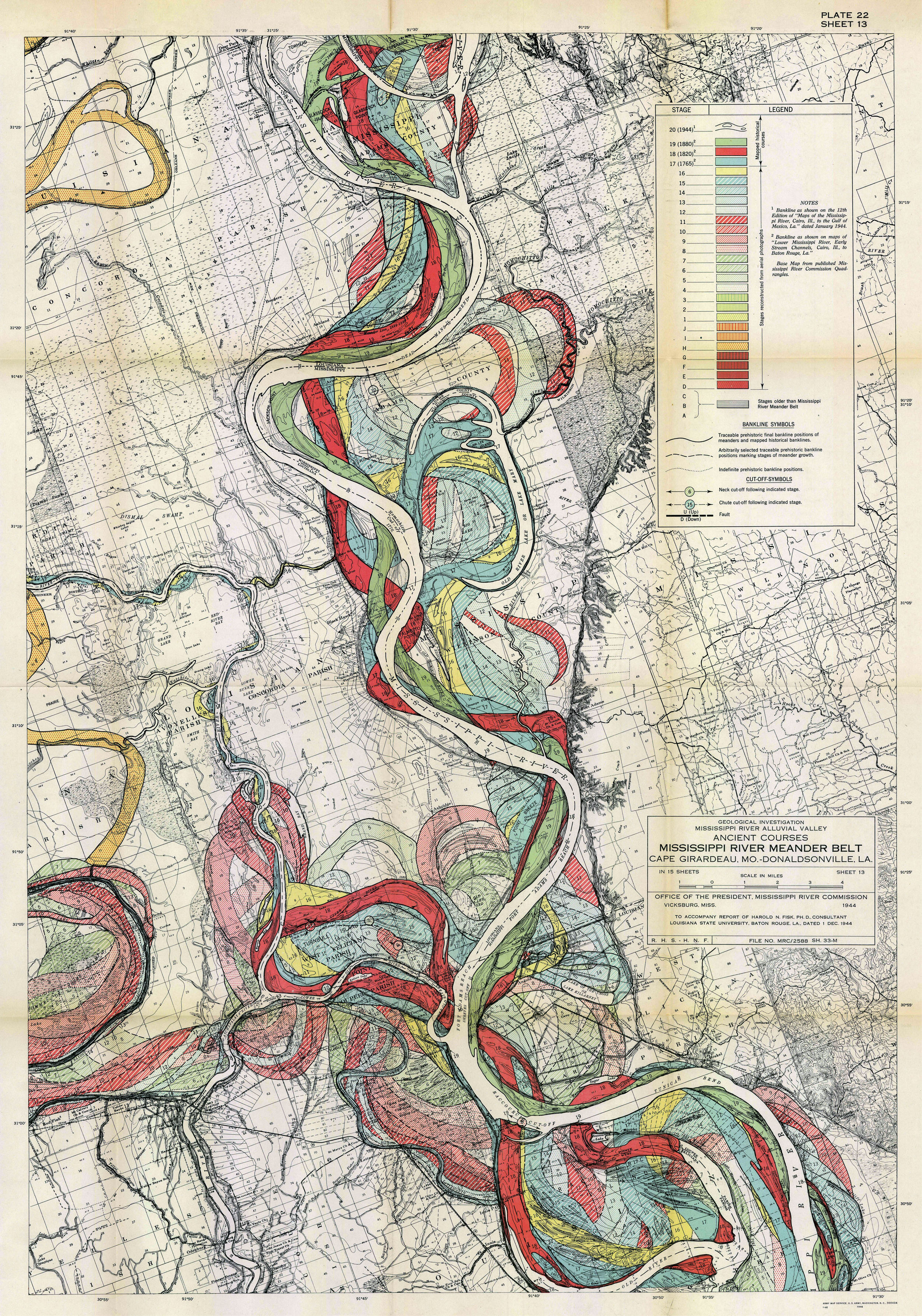 <p>original boundary moves</p><p>ex. Mississippi river shifting </p>