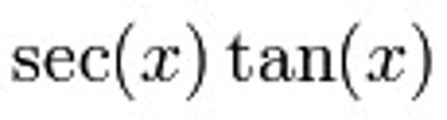<p>sec(x)tan(x)</p>
