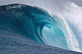 <p>In shallow water, waves deform because they lost contact with sea floor. Water falls over because it’s too steep.</p>