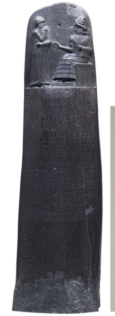 <p>Law stele of Hammurabi</p>