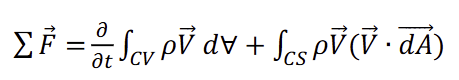 <p>Which of the following conditions apply must when using this form of the Momentum Equation?</p><p>(a) steady flow, (b) incompressible fluid, (c) inviscid flow, (d) 1&amp;2 along streamline, (e) none of these</p>