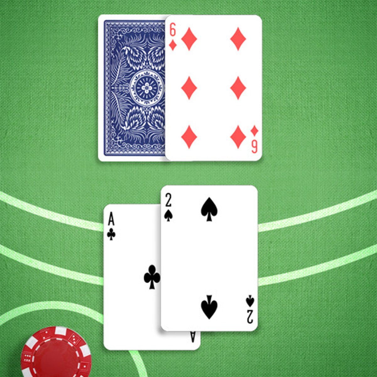 <p>You: 13</p><p>Dealer's Upcard: 6</p>