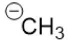 <p><strong><sup>-</sup>CH₃</strong> (carbanion)</p>