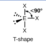 <p><span><span>3 bonded pairs and 2 lone pair (1) </span></span></p>