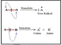 <p>is used for homolytic fission and represents the movement of a single unpaired electron mechanism involving radicals.</p>