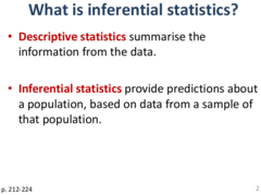 <p>numerical data used to measure and describe characteristics of groups. Includes measures of central tendency and measures of variation.</p>