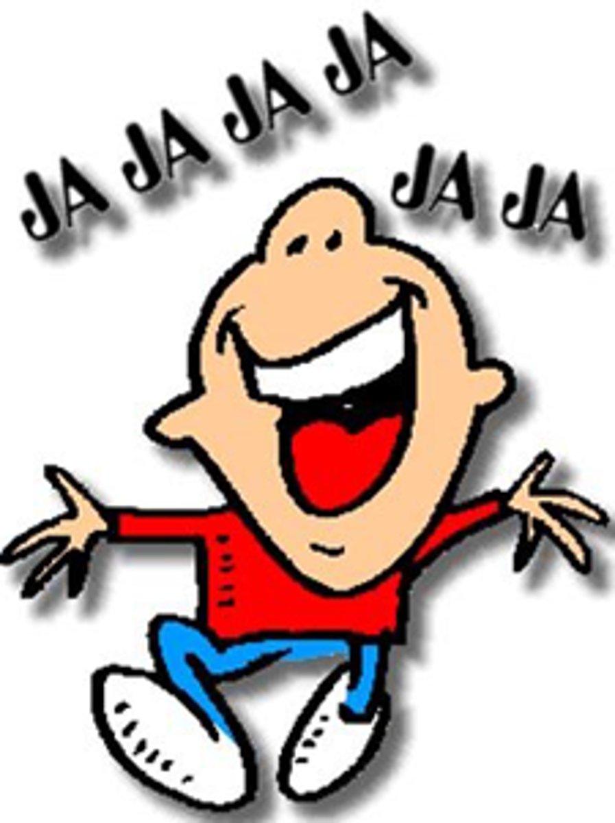 <p>with a funny voice</p>