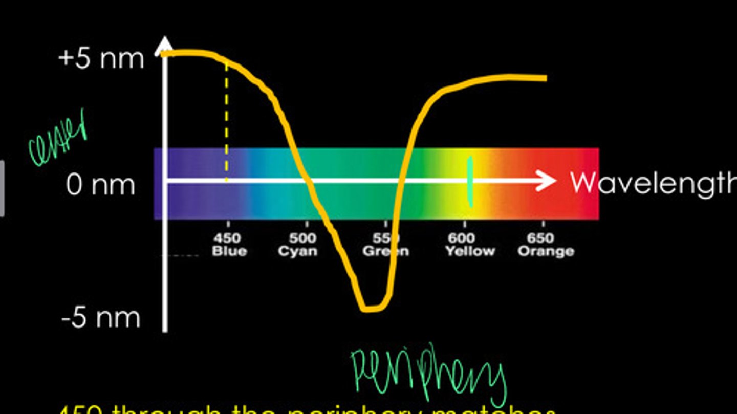 <p>What is the idea behind Stiles-Crawford Effect (Type II)?</p>