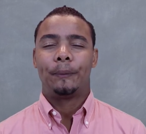 <p>“PO” or “OO” mouth movement - non manual marker used to express “short” or “small”</p>