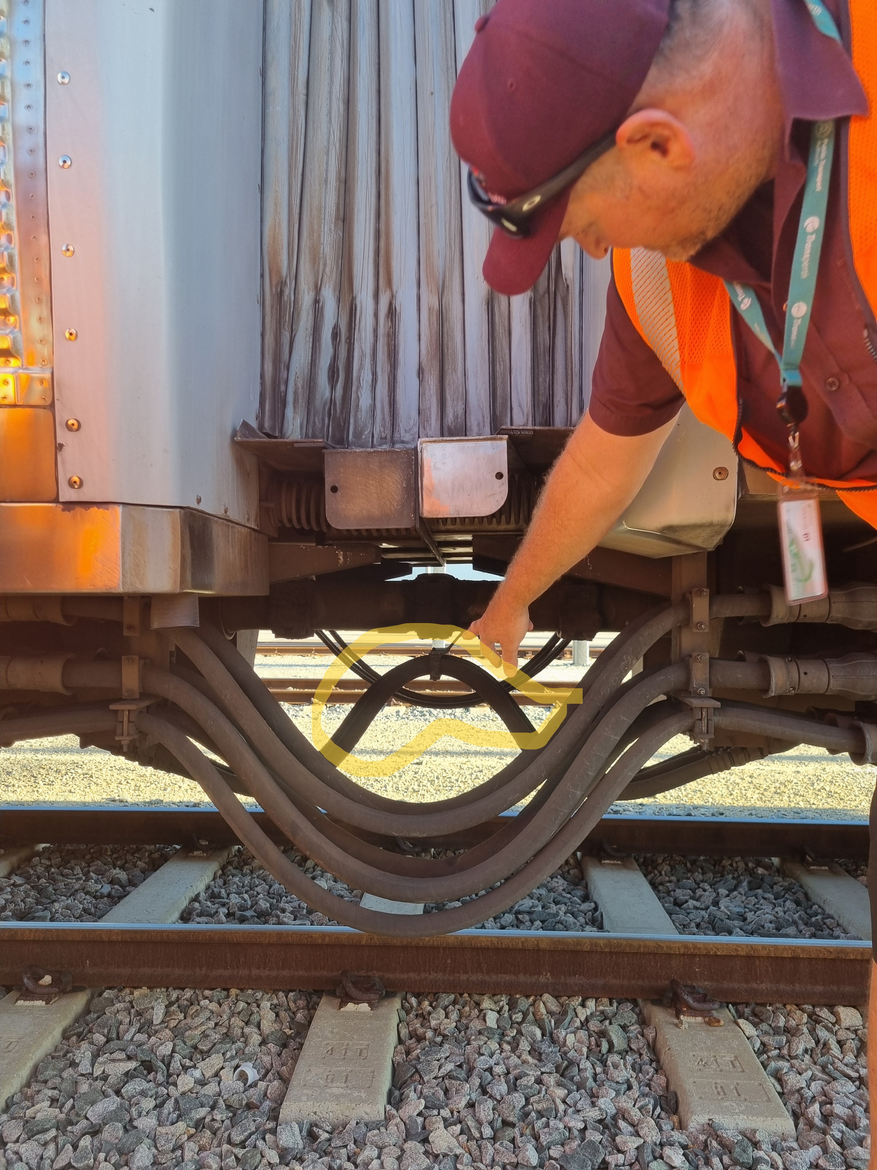 <p>What is Mark pointing to on the A series (highlighted in yellow), and where is it located?</p>